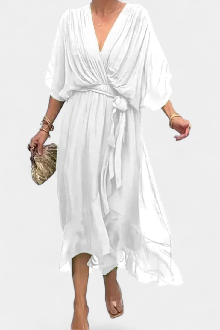 Luisa Abito Flowy con scollo a V