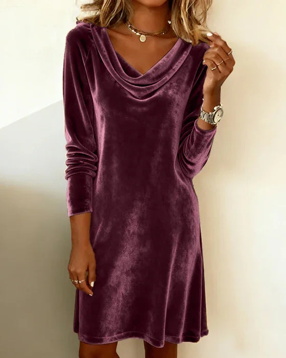 Delvira | Abito di donna con Scollo Drappeggiato