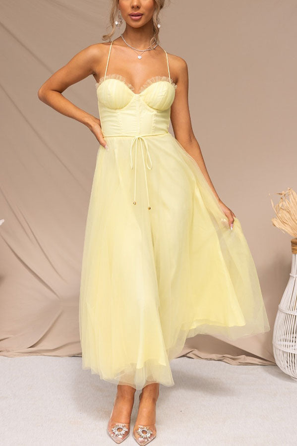 Abito lungo Elegante con Bustier - Abito da cerimonia Fluido