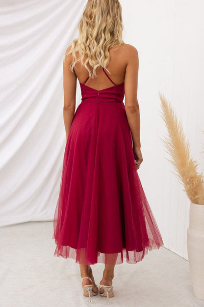 Abito lungo Elegante con Bustier - Abito da cerimonia Fluido