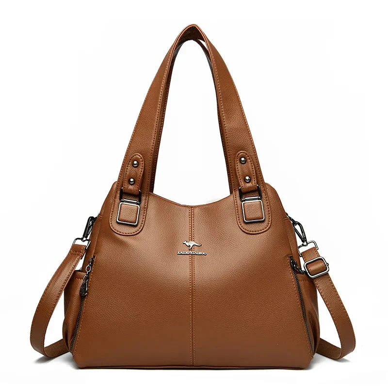 India™ – Borsa a Spalla Classica in Pelle Vintage
