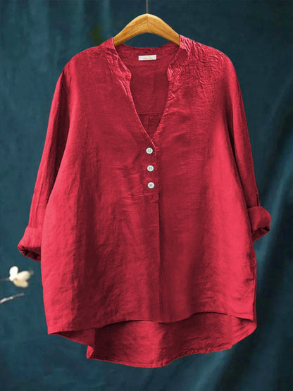 Blusa in lino Sabrina