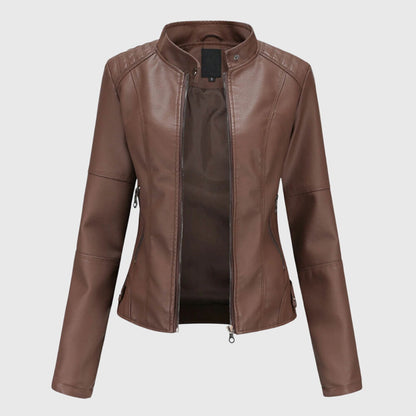 Giorgina™ - Giacca in pelle elegante da donna