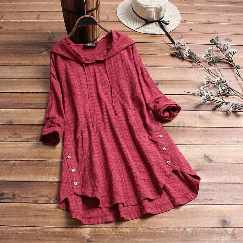JESSICA – ABITO TÚNICA CON CAPUCHA BOHO