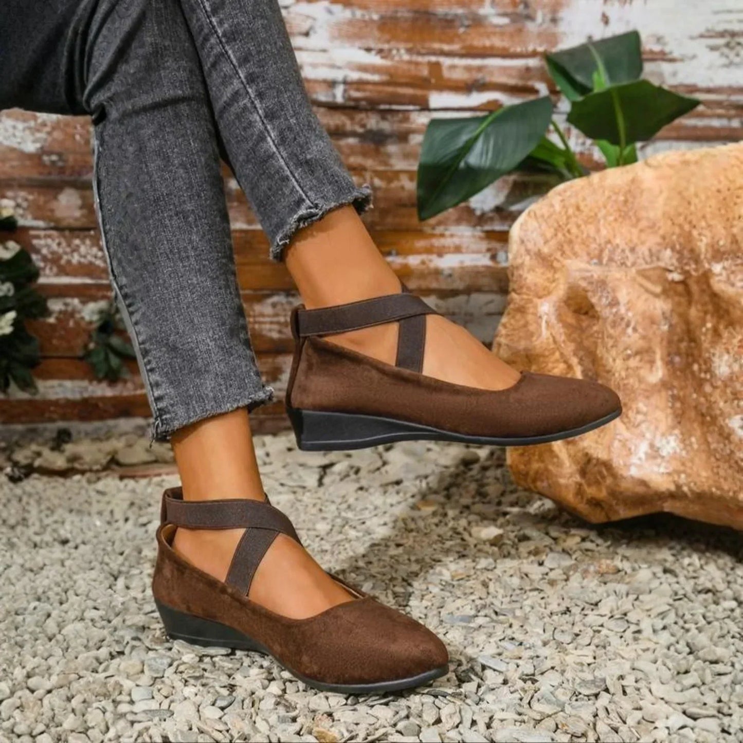 Anna | Scarpe Ballerine con Tacco Cerrado
