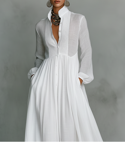 Cintia | Abito maxi minimalista