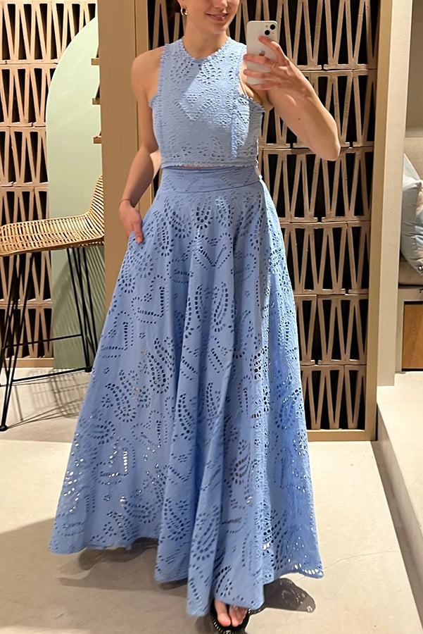 Completo in pizzo Maura