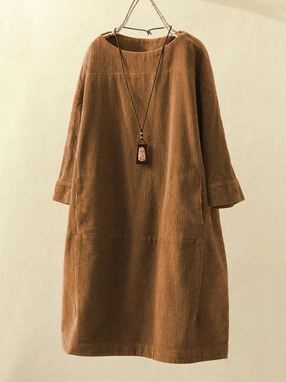 Zophie™ - Abito di Pana Vintage Rilassato