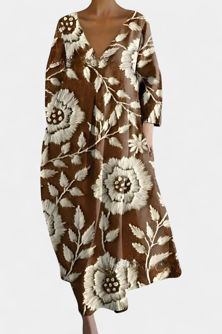 NAOMI – ABITO MIDI ART BLOOM