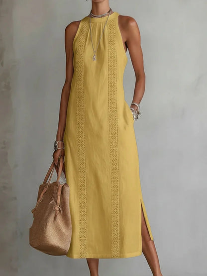 Abito maxi Vittoria - Eleganza Senza tempo e Ricamo artigianale