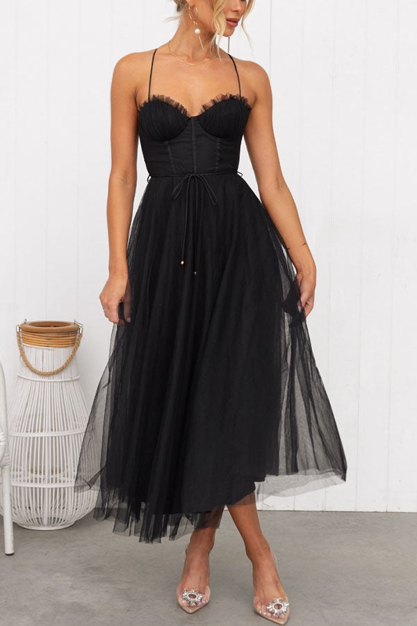Abito lungo Elegante con Bustier - Abito da cerimonia Fluido