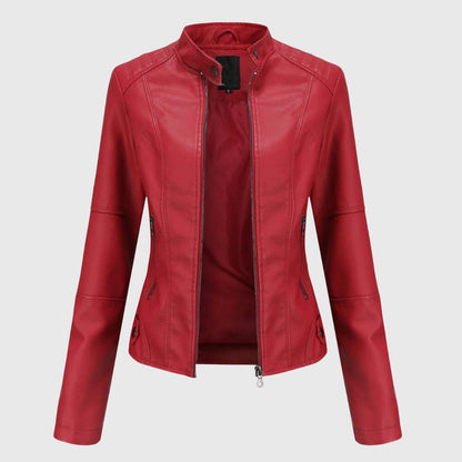 Giorgina™ - Giacca in pelle elegante da donna