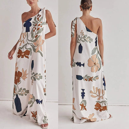 MILLIE – ABITO MAXI IMPRESO MONOSPALLA