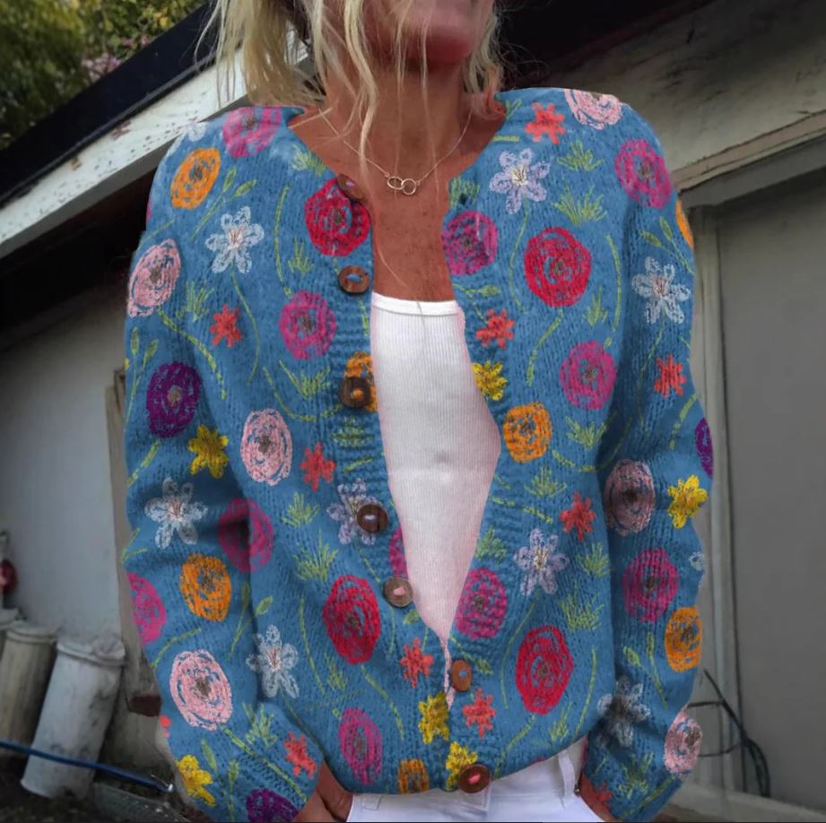 Anneli | Cardigan Floreale