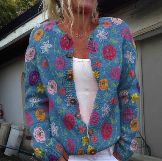 Anneli | Cardigan Floreale