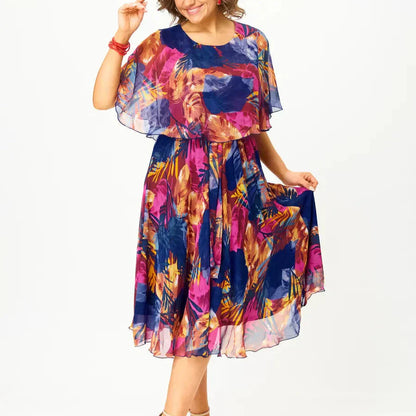 Yvonne - Elegante Abito midi Stile Kimono