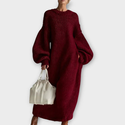 Abito Maxi di Maglia Oversize Confortable