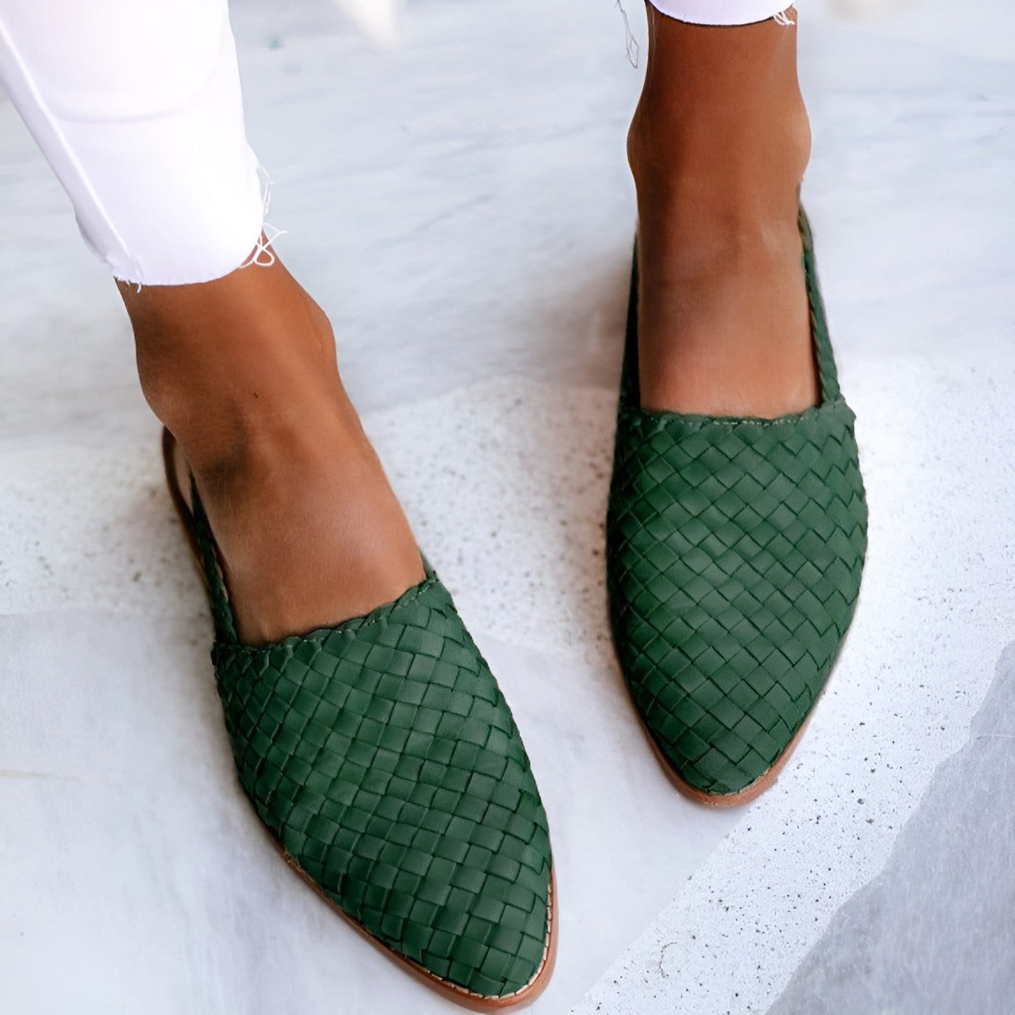 Whisper - Sandali in pelle trenzada eleganti per donna