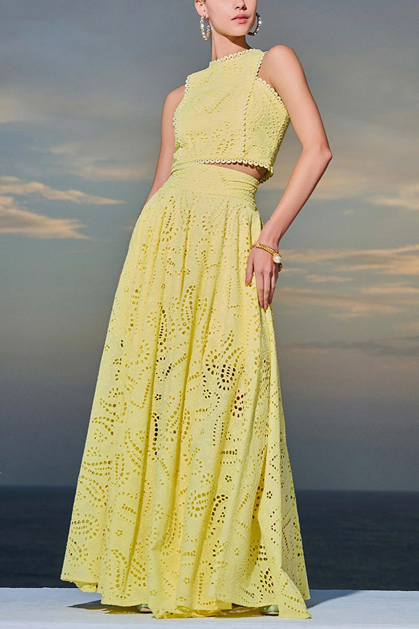 Completo in pizzo Maura