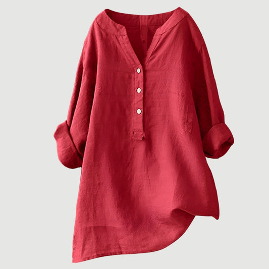 Nayeli™ - CAMICIA LEGGERA E COMODA CON BOTTONI