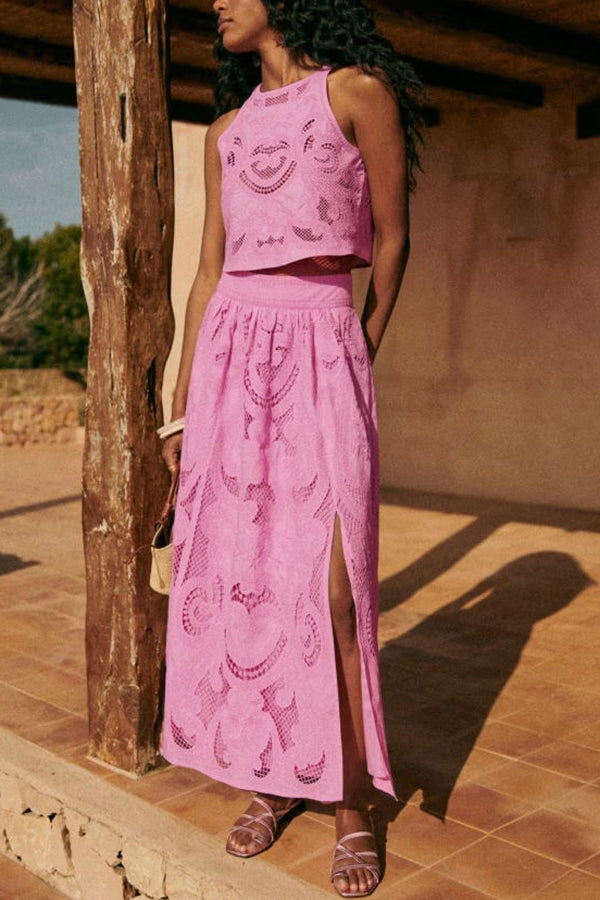 Romy | Set di Pizzo Rosa Moise