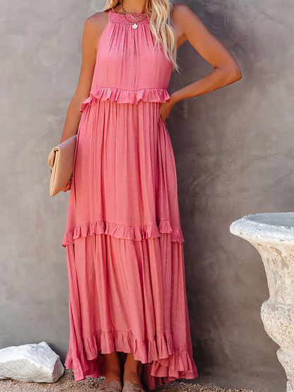 Mabel | Abito Maxi Ruffle Breeze