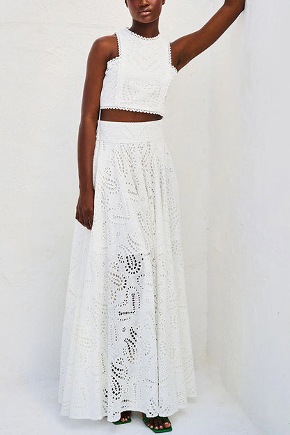 Completo in pizzo Maura