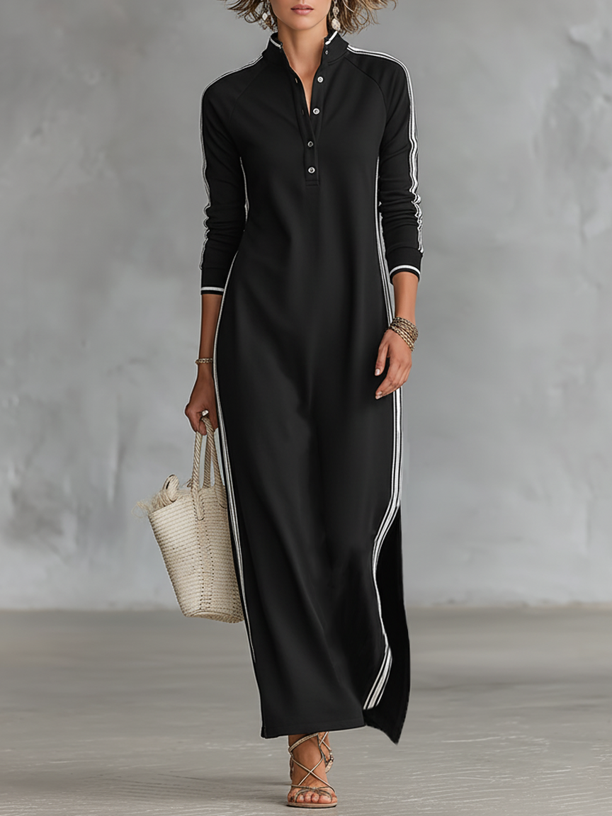 Elara | Abito maxi di Sudadera Minimalista