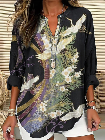 CLAIRE - BLUSA DI IMPRESSIONE ELEGANTE DI VUELO