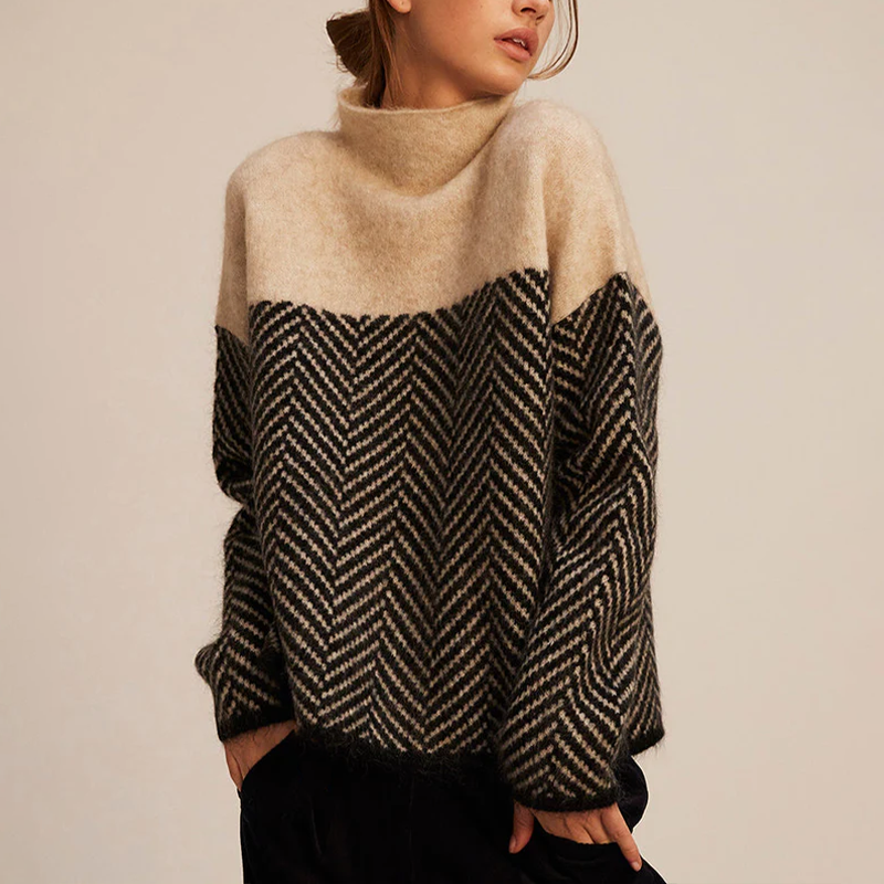 Eva | Maglione alla moda con Collo alto