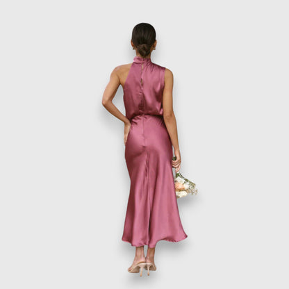 Daisy | Elegante Abito in satin con Scollo Halter