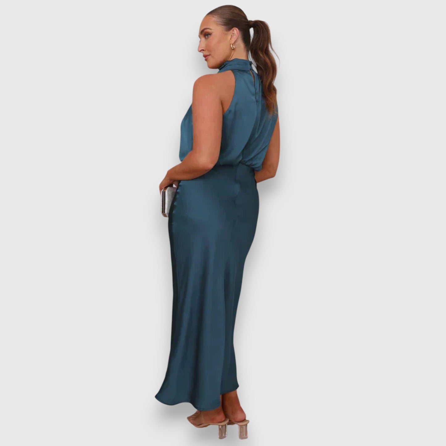 Daisy | Elegante Abito in satin con Scollo Halter