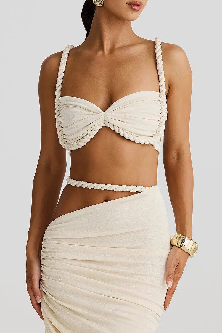 Ambrosia - Set Maxi Con Cutouts e Fruncidos