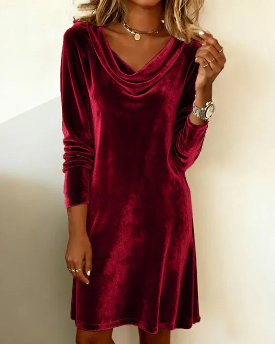 Delvira | Abito di donna con Scollo Drappeggiato
