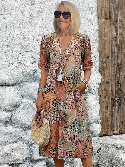 Monica | Abito Floreale Elegante