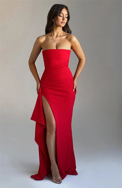 FALLON – ABITO MAXI ELEGANTE SENZA SPALLINE