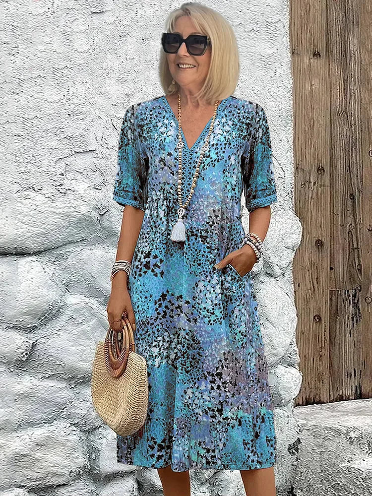 Monica | Abito Floreale Elegante