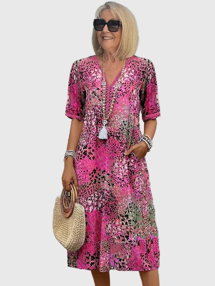 Sofía | Elegante Abito midi Floreale