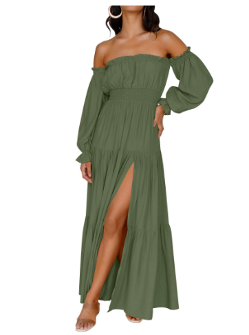 KENDRA – ABITO MAXI DI ROMANCE DESPRENDIDO E AIREADO