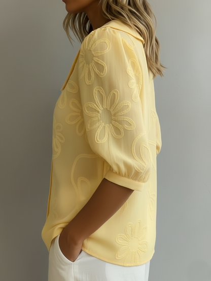 Aurélie — Blusa leggera floreale eleganza naturale