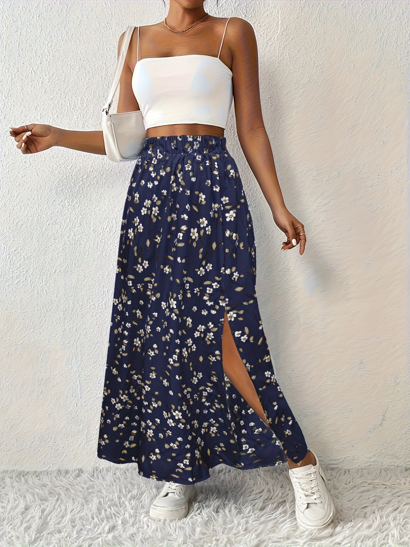 SOLYNNE – GONNA MAXI CON STAMPA FLOREALE