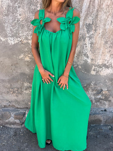 Abito floreale Scollo in U - Eleganza Senza tempo