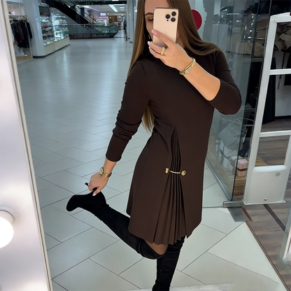 MADELINE – ABITO MINI ELEGANTE CON DETTAGLI PLISADOS