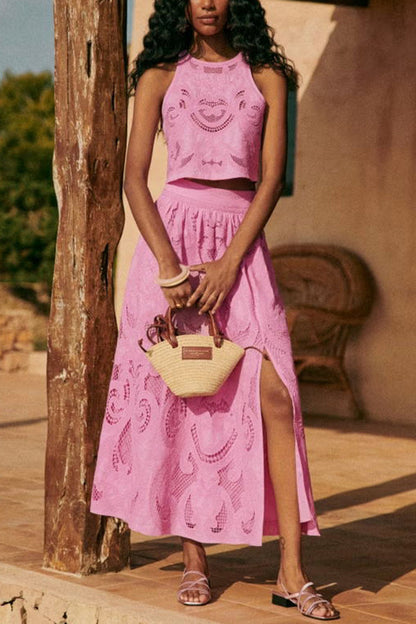 Romy | Set di Pizzo Rosa Moise