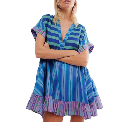 Abito Boho Collo a V - Eleganza Senza tempo