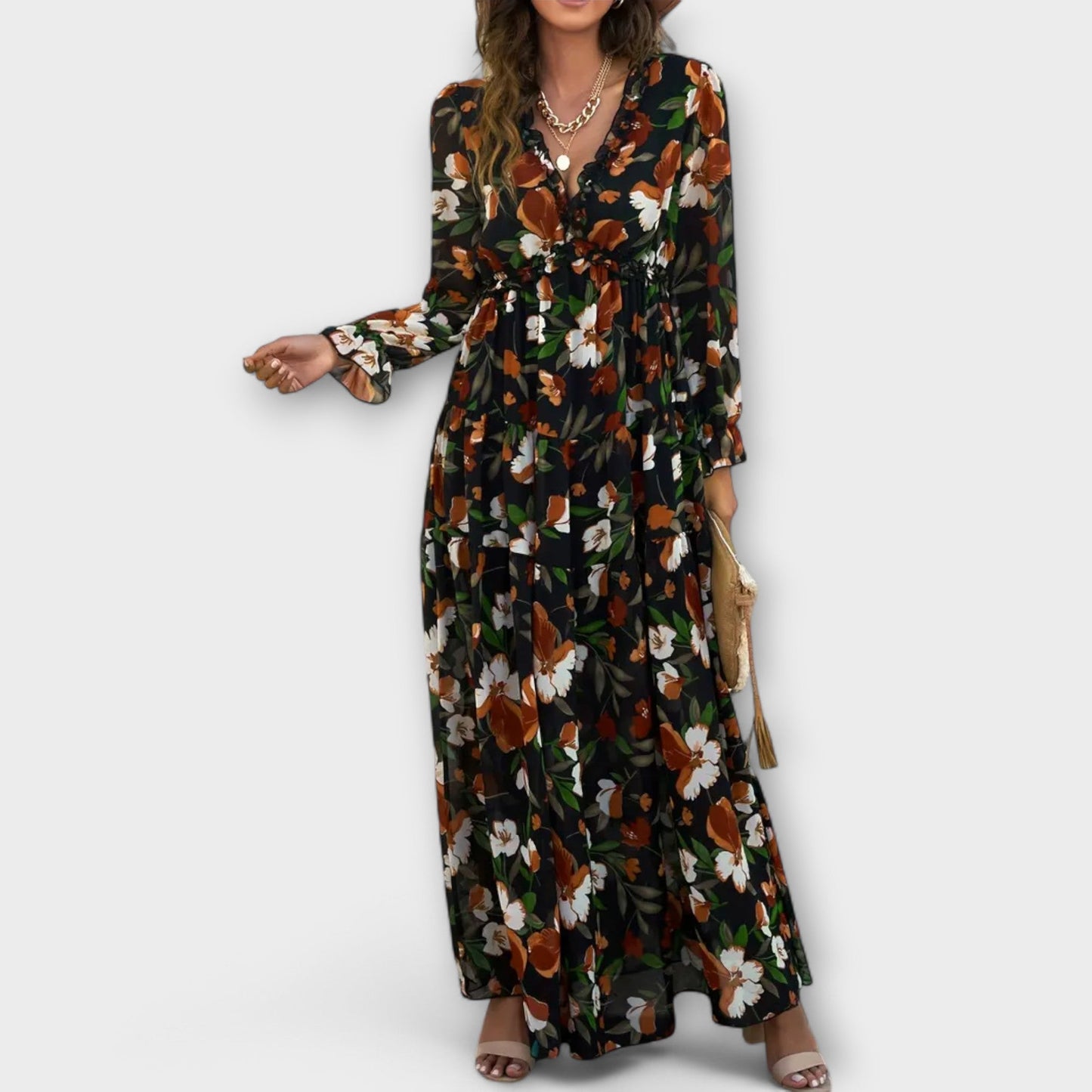LILA – ABITO MAXI GIARDINO SEGRETO