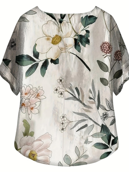 Sienna – Blusa con Dettaglio con bottoni Floreali