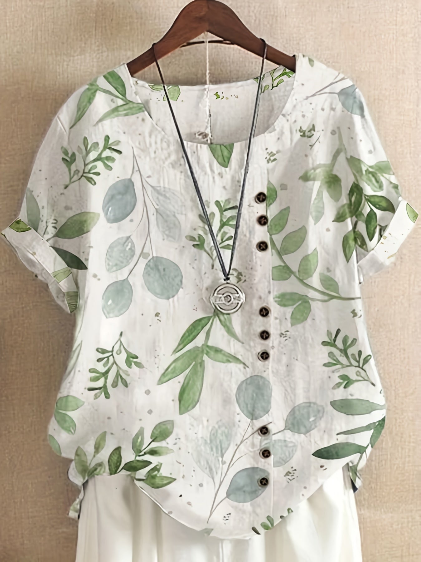Sienna – Blusa con Dettaglio con bottoni Floreali