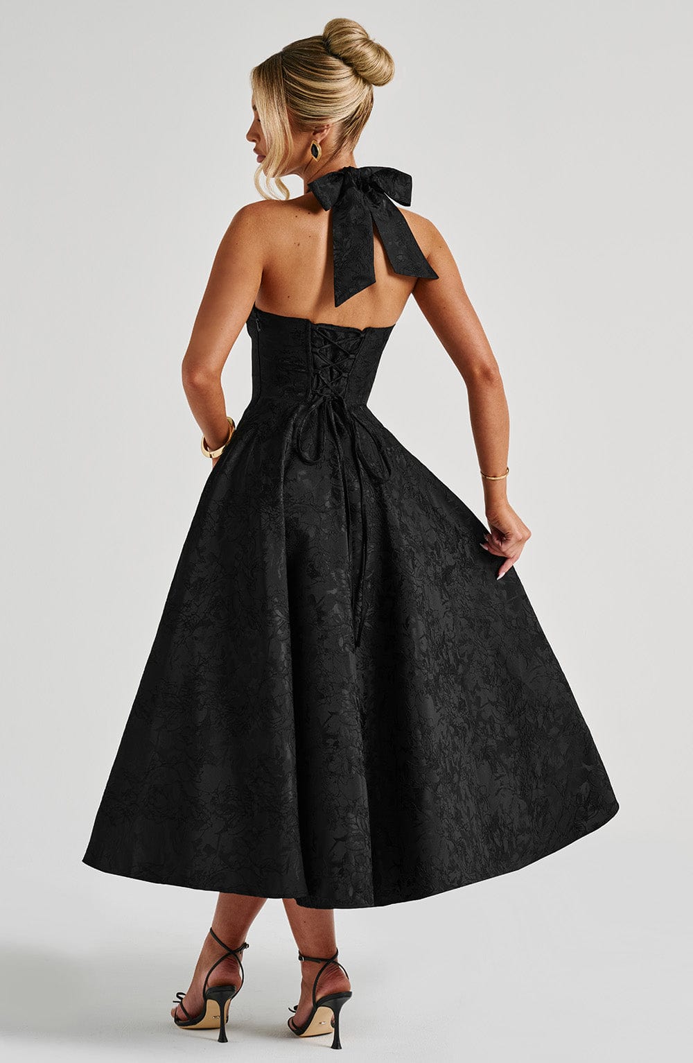 Eulalie - Abito Senza Espalda Elegante con Scollo a V