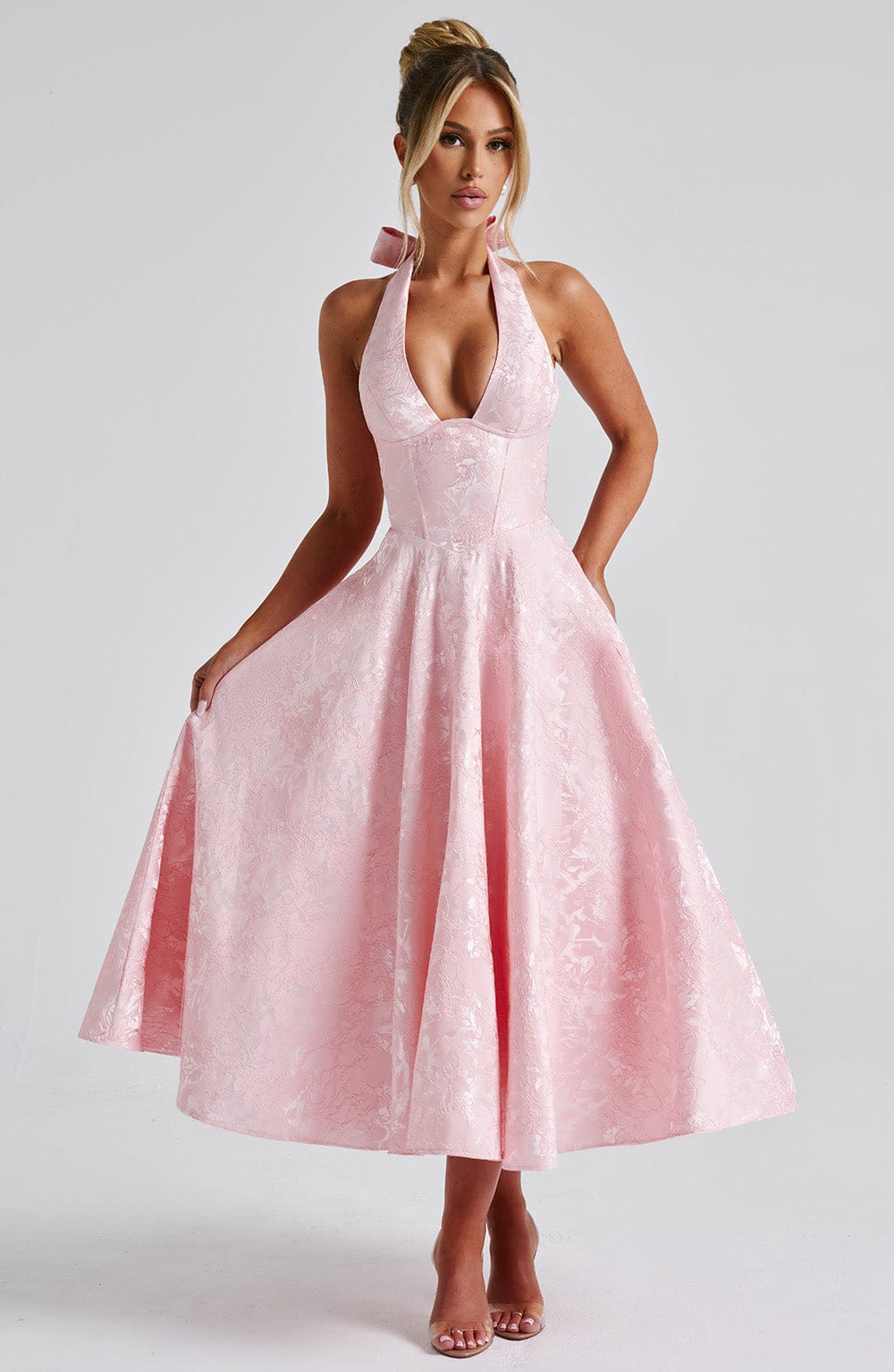 Eulalie - Abito Senza Espalda Elegante con Scollo a V